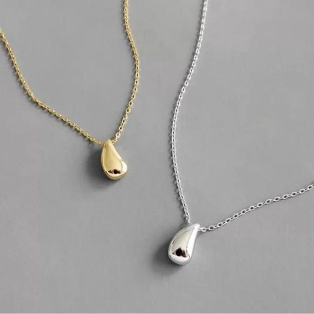 “18” NEW GOLD 925 STERLING SILVER NECKLACE, NICE NECKLACE, CUTE NECKLACE - Picture 2 of 3